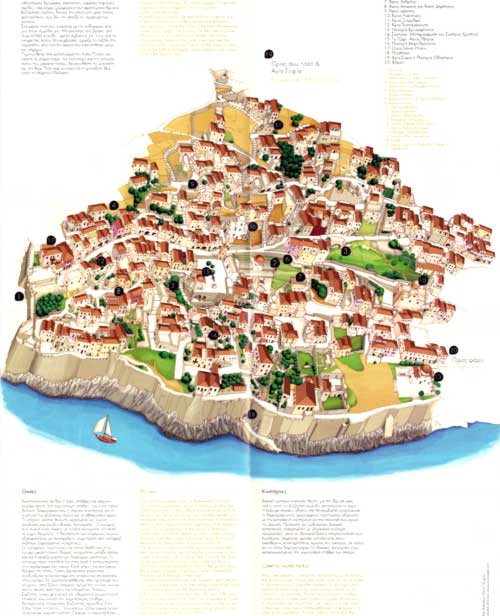 Monemvassia Castle Map